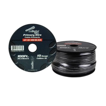 AUDIOPIPE Audiopipe AP10100BK 100 ft. 10 Gauge Primary Wire; Black AP10100BK